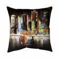 Begin Home Decor 20 x 20 in. Cityscape by Night-Double Sided Print Indoor Pillow 5541-2020-CI17